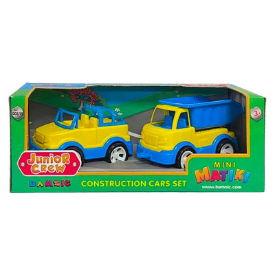 Mini Matiki коробка 2 позашляховик вантажівка Бамсик 002/13_Yellow-Blue Mini Matiki коробка 2 позашляховик вантажівка Бамсик 002/13_Yellow-Blue