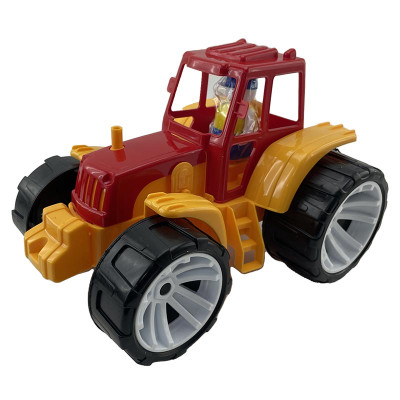 Машинка "Трактор BAMS 0" Бамсик чорна кабіна 007/6_Red-Yellow Машинка "Трактор BAMS 0" Бамсик чорна кабіна 007/6_Red-Yellow