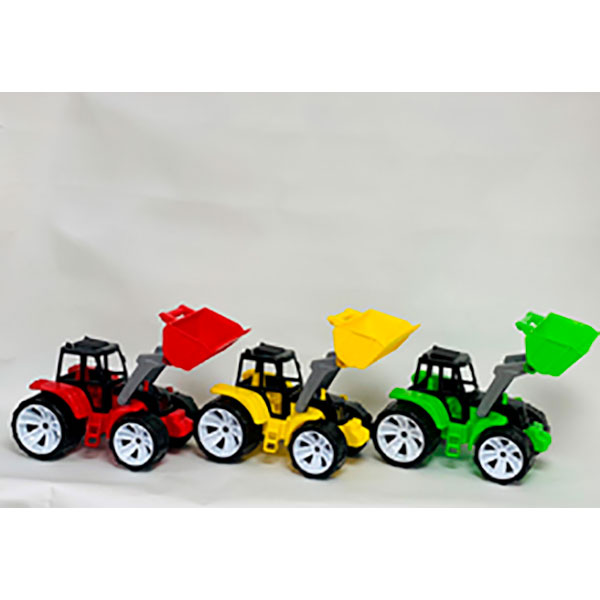 Іграшка дитяча "Трактор BAMS 1 ківш" кольорова кабіна BAMSIC арт.007/7 Б 007/7