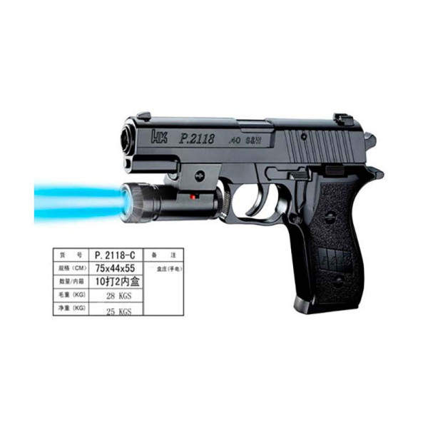 Пістолет зі світлом на кульках K2118-C Пістолет зі світлом на кульках K2118-C