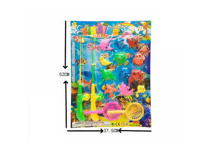 Риболовля на магнітах 2 вудки 12 рибок 2 сачки на планшетці 52х37.5 см 836 Риболовля на магнітах 2 вудки 12 рибок 2 сачки на планшетці 52х37.5 см 836