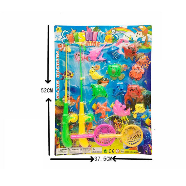 Риболовля на магнітах 2 вудки 12 рибок 2 сачки на планшетці 52х37.5 см 836 Риболовля на магнітах 2 вудки 12 рибок 2 сачки на планшетці 52х37.5 см 836