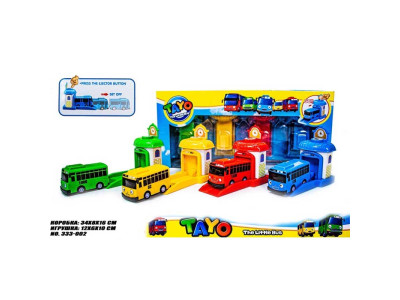 Набір Автобусів ТАЙО 333-002 з гаражем 333-002