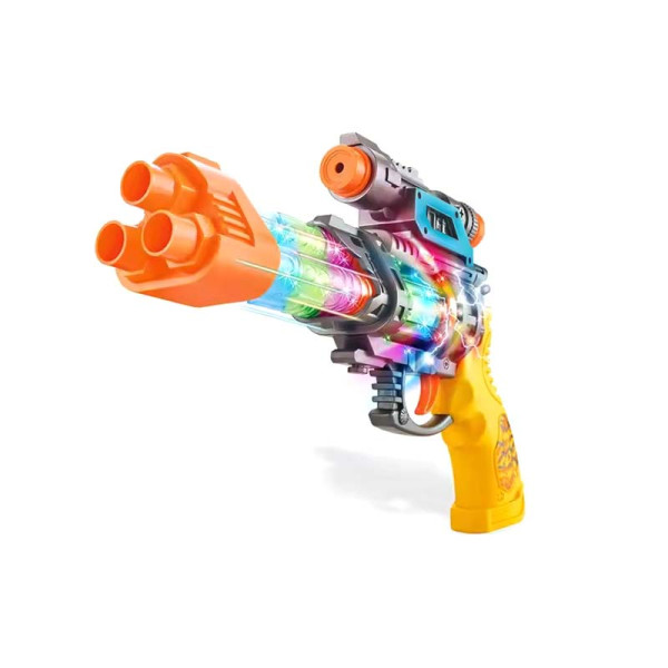 Пістолет музичний зі світлом на батарейках DF-26218 Пістолет музичний зі світлом на батарейках DF-26218