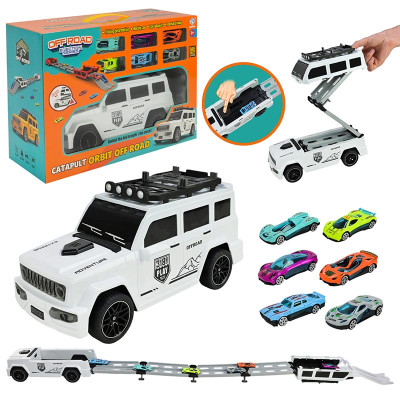 Машинка з трампліном металева 8902