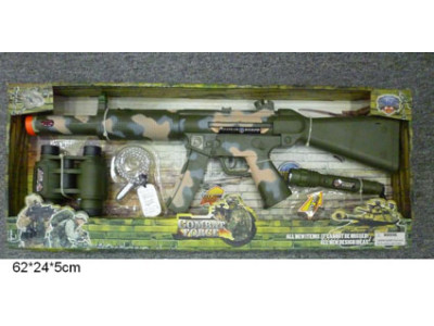 Військовий набір зброї (музично-світловий автомат) у коробці 33240 Військовий набір зброї (музично-світловий автомат) у коробці 33240