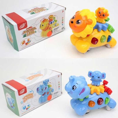 Муз. тварина Лев і слон рухається світло звук в коробці 217*9*10 HD9035/36 Муз. тварина Лев і слон рухається світло звук в коробці 217*9*10 HD9035/36