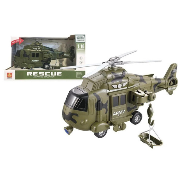 Вертоліт інерційний озвучений зі світл. ефектами в коробці 24х10.5х15.5 WY761A