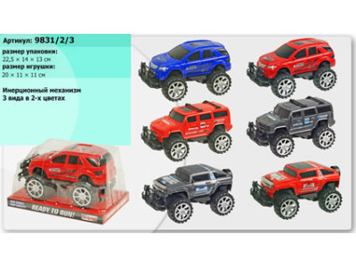 Машина інерційна "Джип Ралі" 9831/2/3 Машина інерційна "Джип Ралі" 9831/2/3