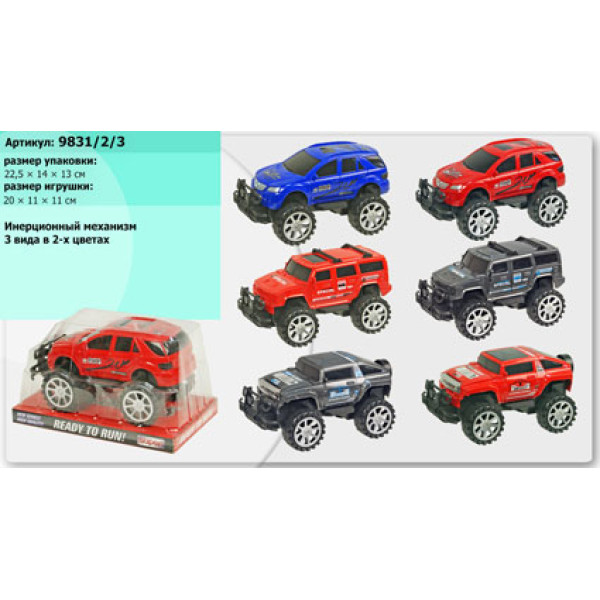 Машина інерційна "Джип Ралі" 9831/2/3 Машина інерційна "Джип Ралі" 9831/2/3