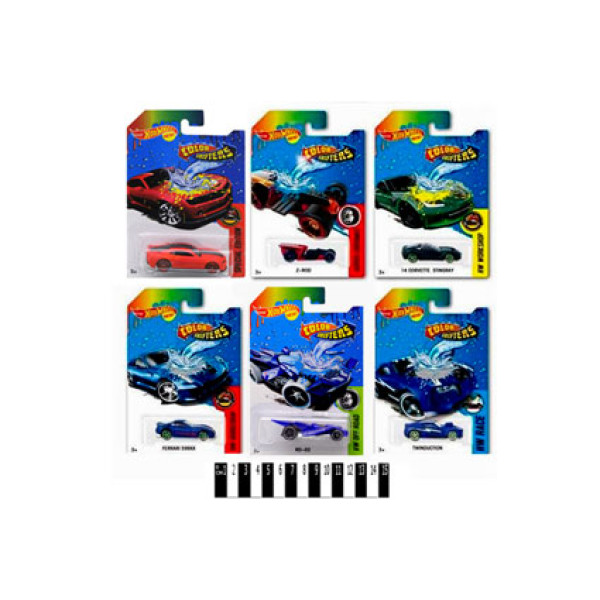Машина "HOT WHEEL" змінює колір EBS-1-6 Машина "HOT WHEEL" змінює колір EBS-1-6