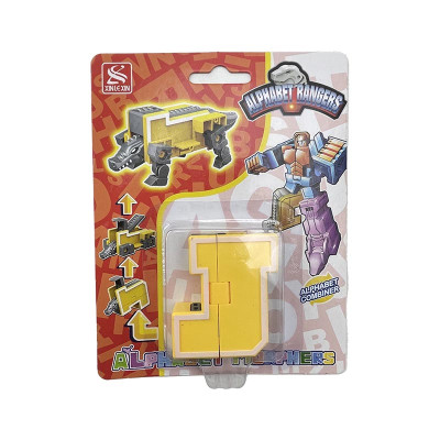 Конструктор Літери трансформери 26 шт Абетка навчальна іграшка 2911_seriesJ