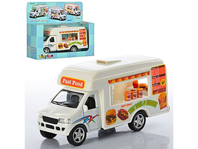 Вантажівка 5" FAST FOOD TRUCK метал (відкриваються двері) KS5257W