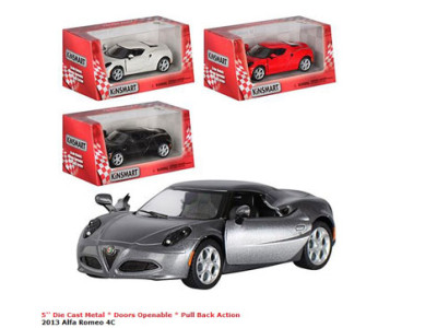 Машина Kinsmart "ALFA ROMEO 4C" KT5366W Машина Kinsmart "ALFA ROMEO 4C" KT5366W