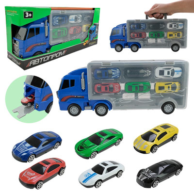 Машинка Автопром Автовоз з 6 машинками PS006-1