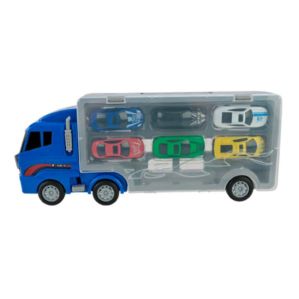 Машинка Автопром Автовоз з 6 машинками PS006-1_Blue