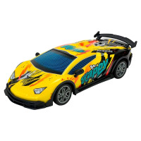 Машинка гоночна на радіокеруванні зі світлом на батарейках 998-3A_Yellow Машинка гоночна на радіокеруванні зі світлом на батарейках 998-3A_Yellow
