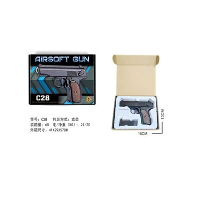 Іграшка Пістолет металевий на кульках C28 Іграшка Пістолет металевий на кульках C28