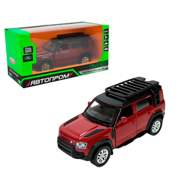 Машинка Автопром Land Rover Defender 110 5 inch металева 10010_Red Машинка Автопром Land Rover Defender 110 5 inch металева 10010_Red