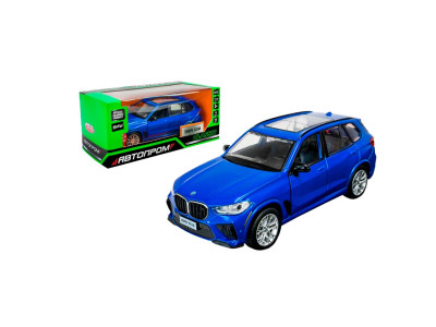 Машинка Автопром BMW X5M 1:32 металева зі світлом і звуком 68497_Blue
