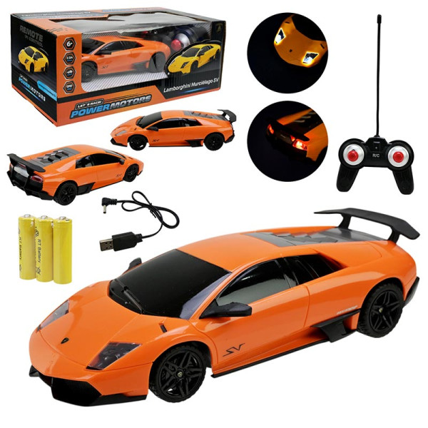 Машина "Powermotors" Lamborghini LP670 1:24 на радіокеруванні PM2409 ORANGE