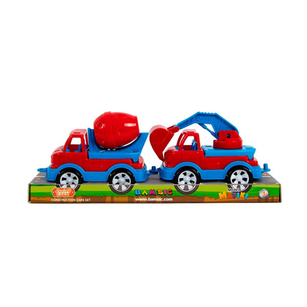 Набір техніки Бамсик бетонозмішувач і ексковатор Mini Matiki 002/9