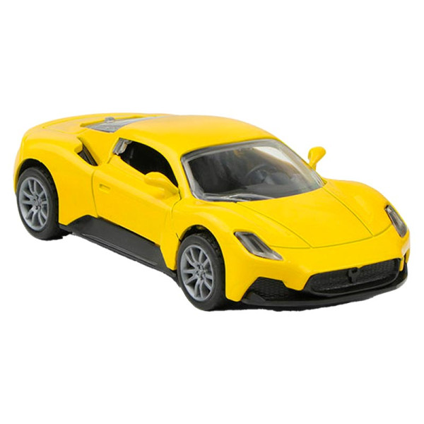 Машинка спортивна 1:32 металева інерційна з світлом і звуком K175B33_Yellow Машинка спортивна 1:32 металева інерційна з світлом і звуком K175B33_Yellow
