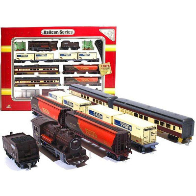 Залізна дорога 1:87 зі світлом і звуком на батарейках 1601АВ