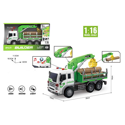 Інерційна вантажівка лісовоз зі світлом і звуком WY300E