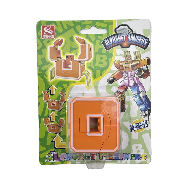 Конструктор Літери трансформери 26 шт Абетка навчальна іграшка 2911_seriesO