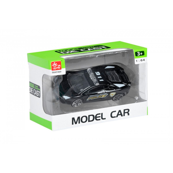 Машина Model Car поліція чорна.метал SQ80992-But-3