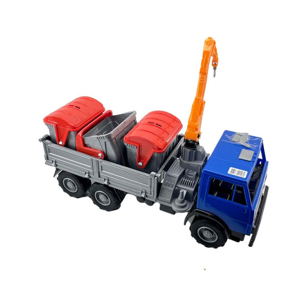 Машинка Оріон Вантажівка X3 з маніпулятором та баками 280_Blue-Gray Машинка Оріон Вантажівка X3 з маніпулятором та баками 280_Blue-Gray