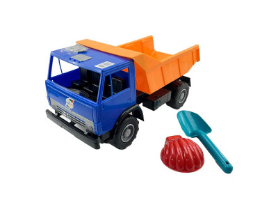 Машинка Оріон Самоскид Х2 Камаз із лопаткою 471_Blue-Orange