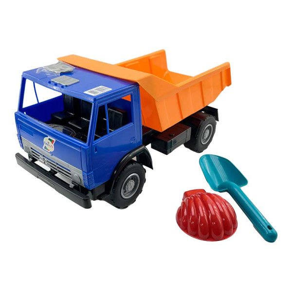 Машинка Оріон Самоскид Х2 Камаз із лопаткою 471_Blue-Orange