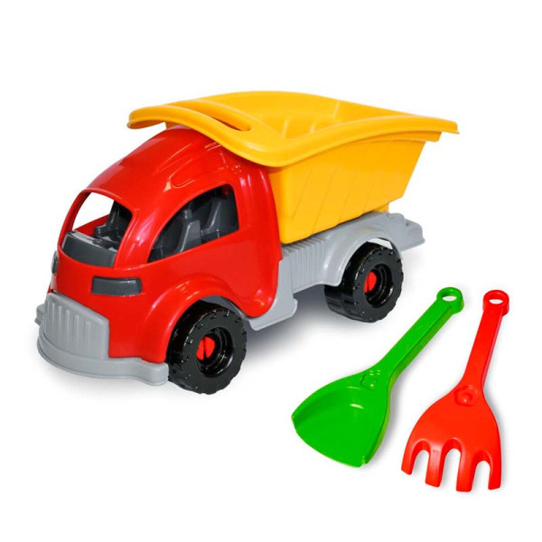 Машинка Tigres Самоскид з лопатою та граблями 40043