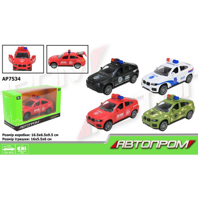 Машинка Поліція Автопром 16 см AP7534 Машинка Поліція Автопром 16 см AP7534