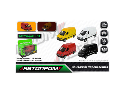 Машинка Вантажна Автопром металева зі світлом і звуком AP7544ABCD Машинка Вантажна Автопром металева зі світлом і звуком AP7544ABCD