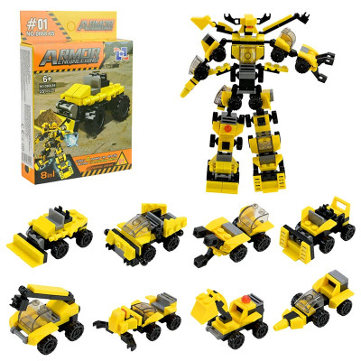 Ігровий набір сбірна модель робот з 8 машинок 0868-65