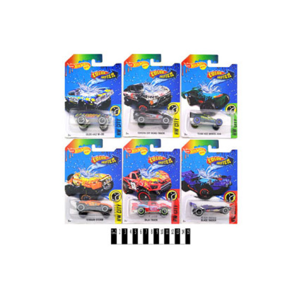 Машина "HOT WHEEL" змінює колір за температури HBS-1-6