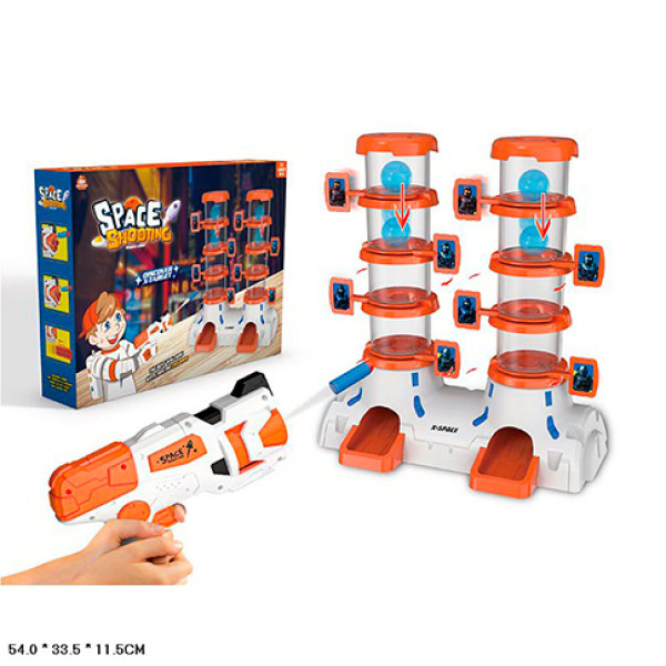 Тир дитячий зброя стійка з мішенями в коробці 54х335х115 см S3239 Тир дитячий зброя стійка з мішенями в коробці 54х335х115 см S3239