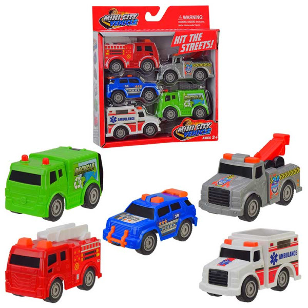 Набір машин 5 машин у наборі MY102 Набір машин 5 машин у наборі MY102