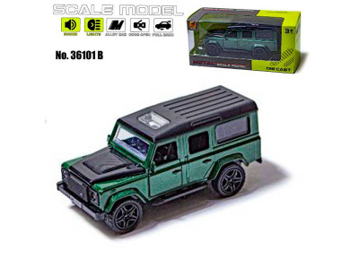 Машинка Scale model 36101B green світло звук 36101B green