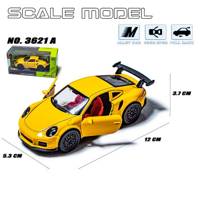 Машинка Scale model 3621A yellow 3621A yellow