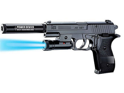 Пістолет світло глушник кульки P2118-B Пістолет світло глушник кульки P2118-B