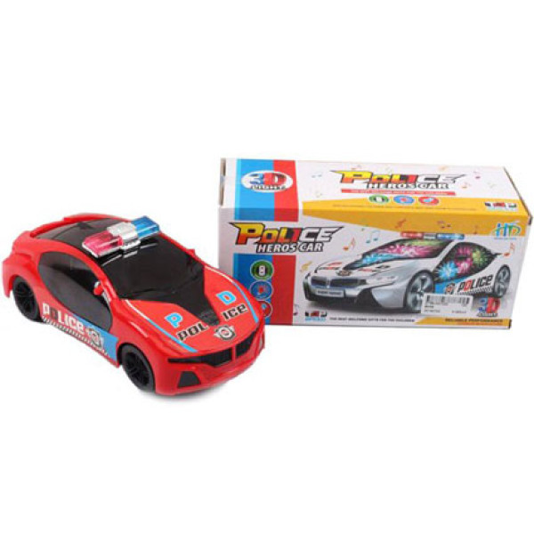 Музична машинка "Поліція" на батарейках у коробці BK66 Музична машинка "Поліція" на батарейках у коробці BK66