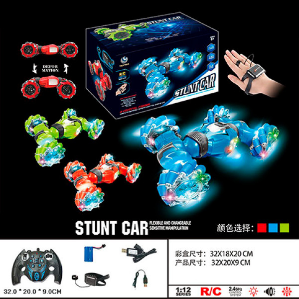 Трюкова машина на радіокеруванні на акумуляторі 4 кольори звук світло в YL-45 Трюкова машина на радіокеруванні на акумуляторі 4 кольори звук світло в YL-45