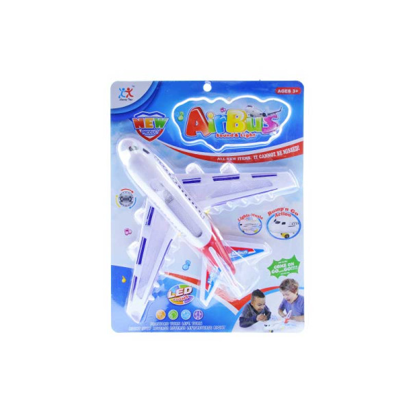 Літак музичний зі світлом на блістері 777-30