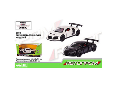 Машина метал 3694 "АВТОПРОМ" 1:36 2 кольори відкр.двері багажник в кор 3694 Машина метал 3694 "АВТОПРОМ" 1:36 2 кольори відкр.двері багажник в кор 3694