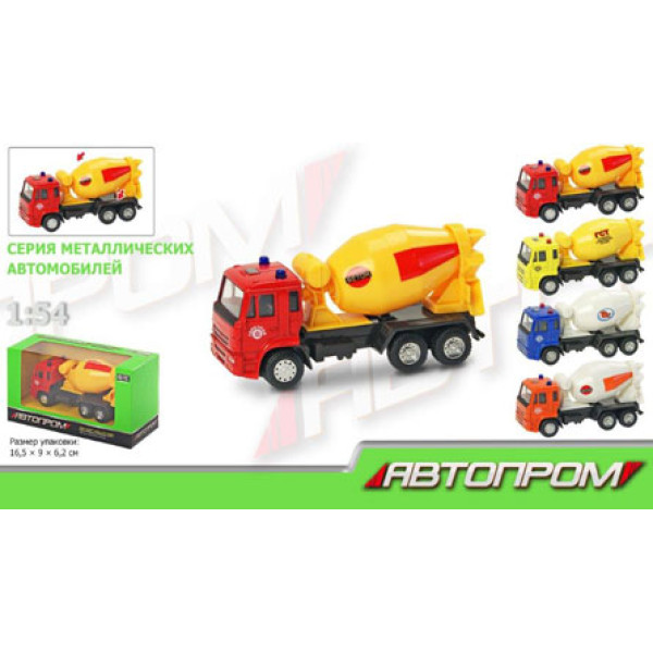 Машина метал "АВТОПРОМ" КАМАЗ 4 кольори 6516ABCD