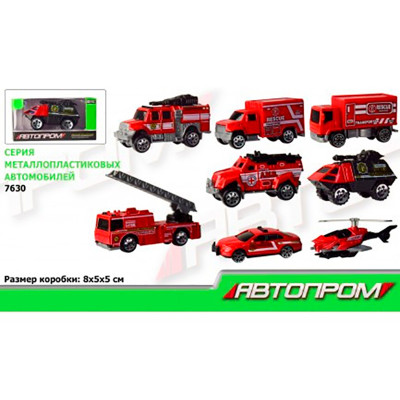 Машина мет. АВТОПРОМ 1: 648 видів короб. 8*5*5см 7630